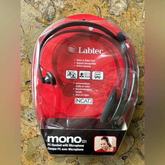 Labtec Axis-342 Stereo Headset w/ Microphone - Picture 3 of 3